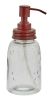 Mason Jar Dispenser - Red