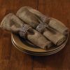 Bark Wood Napkin Rings