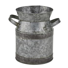 Galvanized Milk Can Utensil Crock