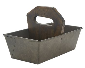 Utility Caddy with Wood Handle