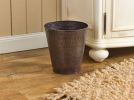 Hammered Copper Waste Basket