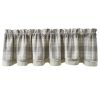 Weathered Oak Lined Layered Valance