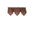 Sturbridge Patch Lined Triple Point Valance - Wine