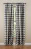Wicklow Check Lined Panels - 84"L - Black & Cream