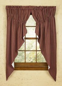 Sturbridge Lined Gathered Swag - 63"L - Wine