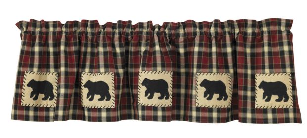 Concord Bear Lined Applique Valance