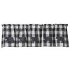 Wicklow Bear Applique Valance - Black & Cream