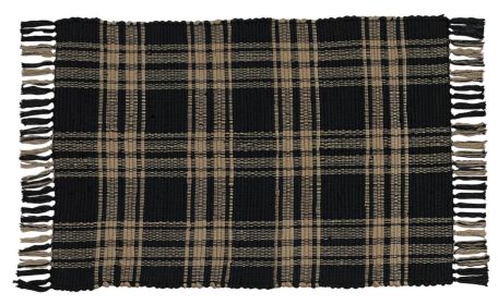 Sturbridge Rag Rug - 24" X 42" - Black