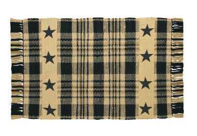 Millbury Rag Rug with Applied Border - 24" x 42"