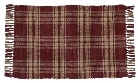 Sturbridge Rag Rug - 24" X 42" - Wine