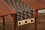 Sturbridge Star Table Runner - 54"L - Black