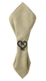 Forged Heart Napkin Ring - Iron Finish
