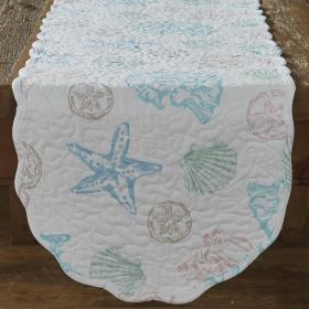 Beachcomber Quilted Table Runner - 54"L