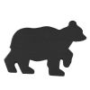 Bear Napkin Ring - Black