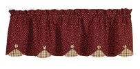 Apple Jack Lined Scallop Valance