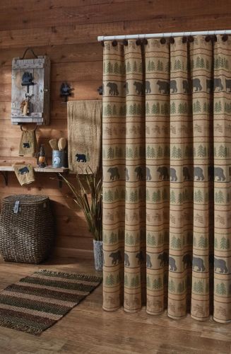Bear Tracks Shower Curtain