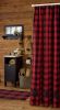 Buffalo Check Bear Applique Shower Curtain