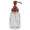 Mason Jar Dispenser - Red