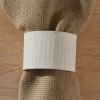 Crimped Napkin Ring - Cream