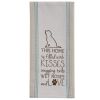 Filled with Kisses Embroidered Dishtowel