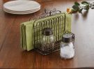 Garden Gate Napkin Salt and Pepper Caddy