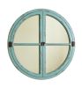 Round Window Wood Mirror - Sea