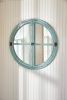 Round Window Wood Mirror - Sea
