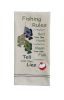 Fishing Rules Embroidered Dishtowel