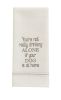 Dog At Home Embroidered Dishtowel