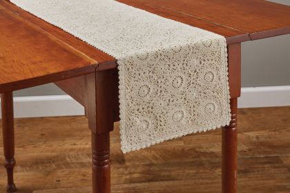 Lace Table Runner - 54"L - Cream