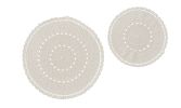 Lace Trivets Set - Cream