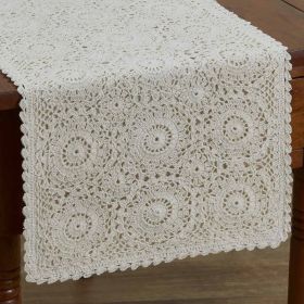 Lace Table Runner - 36"L - Cream