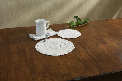 Lace Trivets Set - Cream
