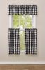 Checkerboard Star Lined Valance - Check - 72" x 14"