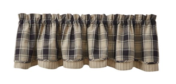 Soapstone Lined Layered Valance