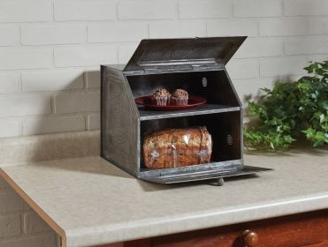 Star Metal Bread Box - Galvanized