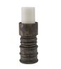 Rustic Short Candlestick - Black
