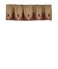 Sturbridge Heart Embroidered Point Valance - Wine