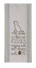 Filled with Kisses Embroidered Dishtowel