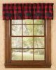 Buffalo Check Bear Applique Lined Valance