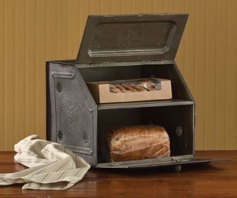 Black Star Metal Bread Box