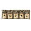 Star Patch Lined Valance