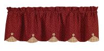 Apple Jack Lined Scallop Valance