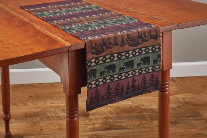 Mountain Bear Table Runner - 36"L