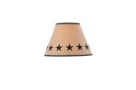 Black Star Embroidered Shade - 12"