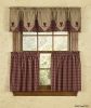 Sturbridge Heart Embroidered Point Valance - Wine