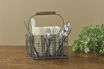 Vintage Wire Flatware Napkin Caddy
