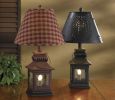 Iron Lantern Lamp - Red