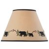 Black Bear Embroidered Shade - 12"