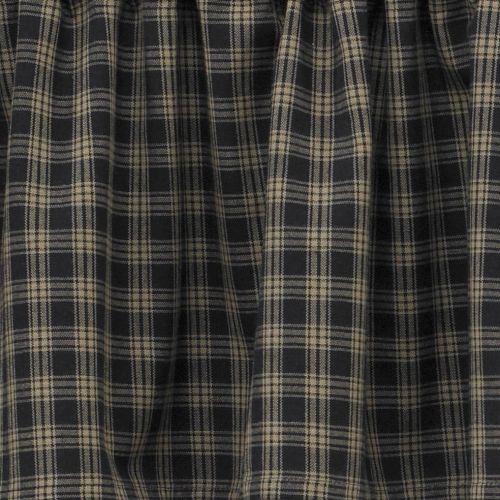 Sturbridge Lined Gathered Swag - 63"L - Black